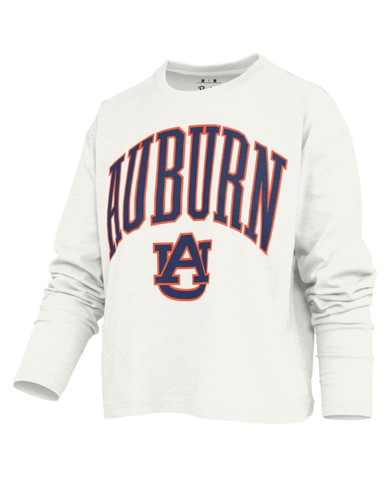 Women's Auburn Tigers Motley Boxy Crewneck Long-Sleeve T-Shirt