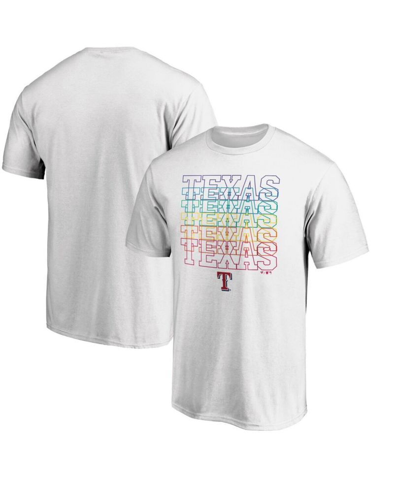 Men's White Texas Rangers City Pride T-shirt