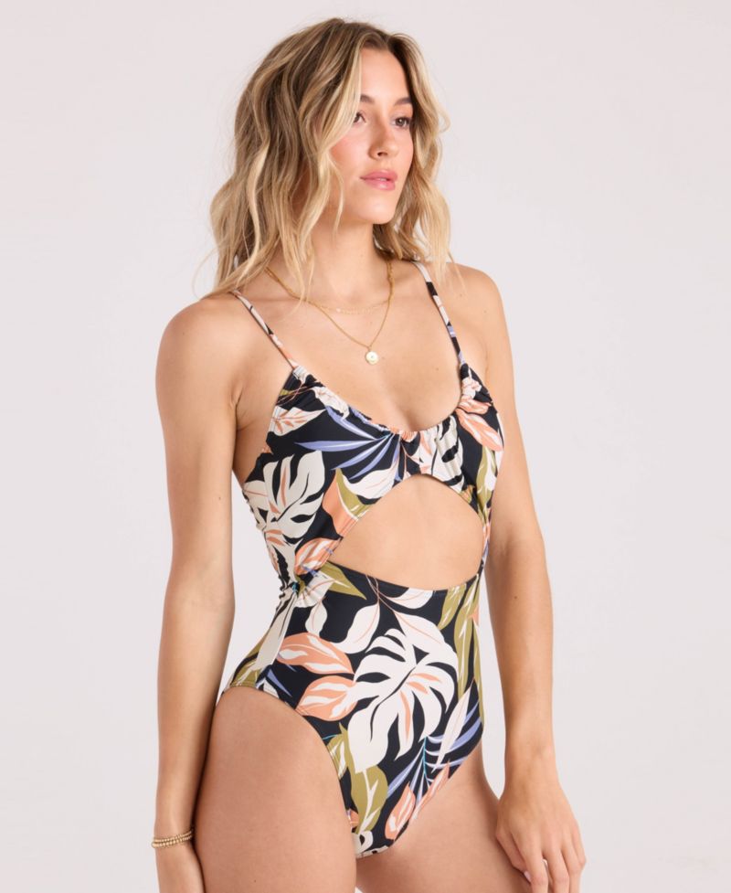 Women's Distant Tropic Scoop Neck One-Piece Swimsuit