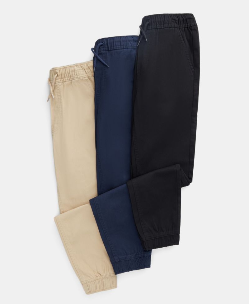 Big Boys Uniform Evan Tapered-Fit Stretch Joggers with Reinforced Knees