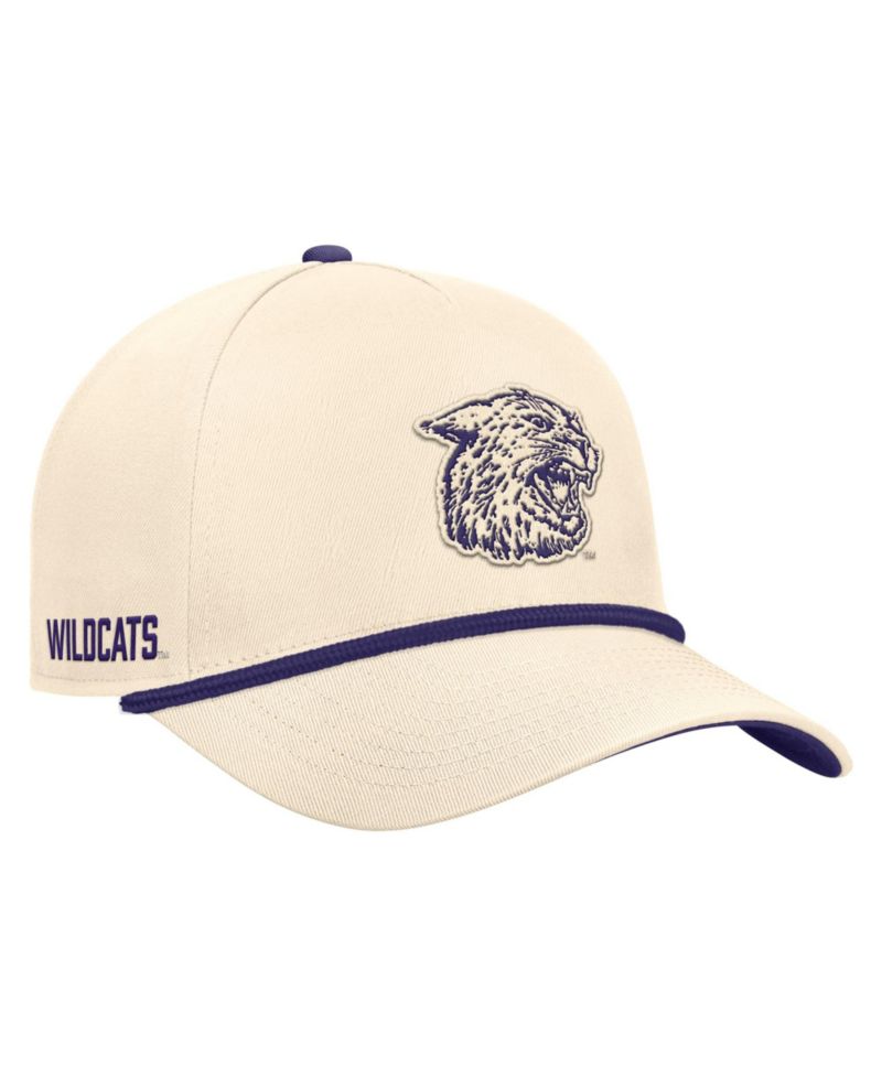 Men's Natural Kansas State Wildcats Vintage Rope Rise Adjustable Hat