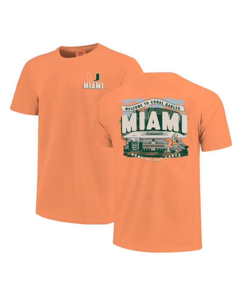 Big Boys and Girls Orange Miami Hurricanes Local Campus Scene T-Shirt