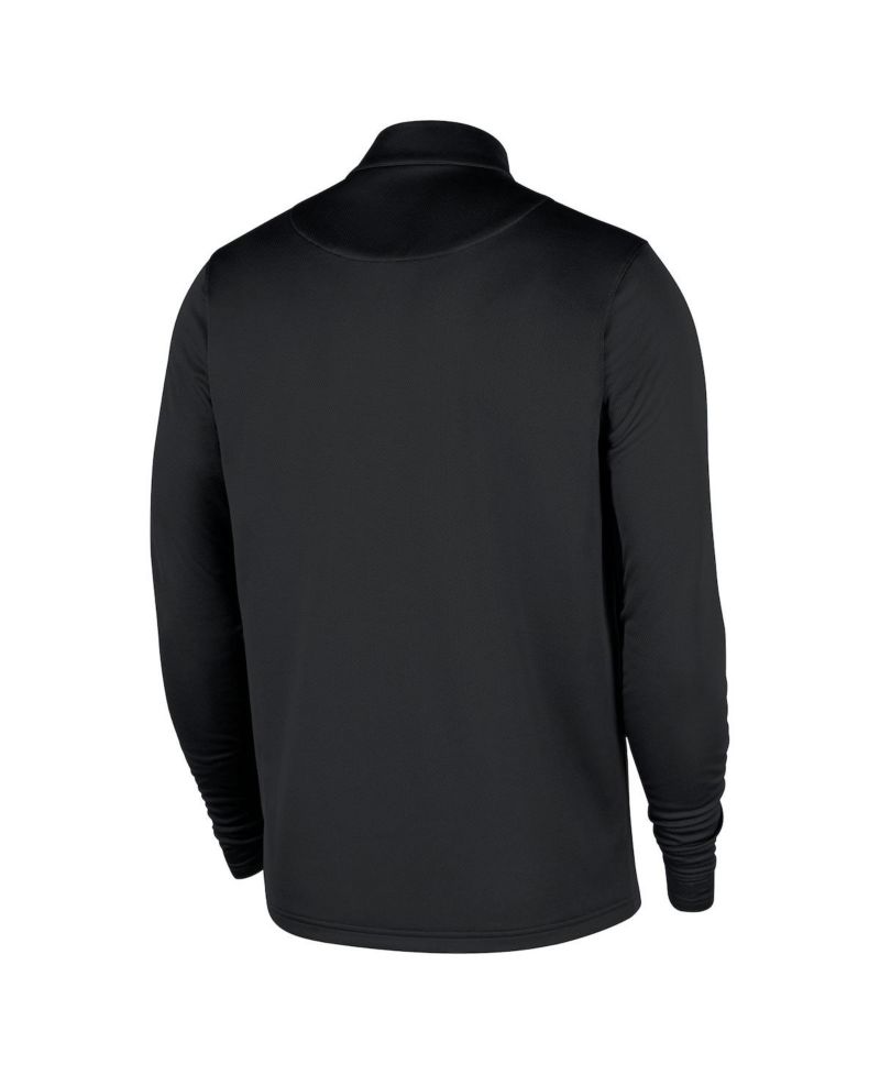 Men's Black Milwaukee Bucks 2025/26 Authentic Coaches Quarter-Zip Pullover Jacket