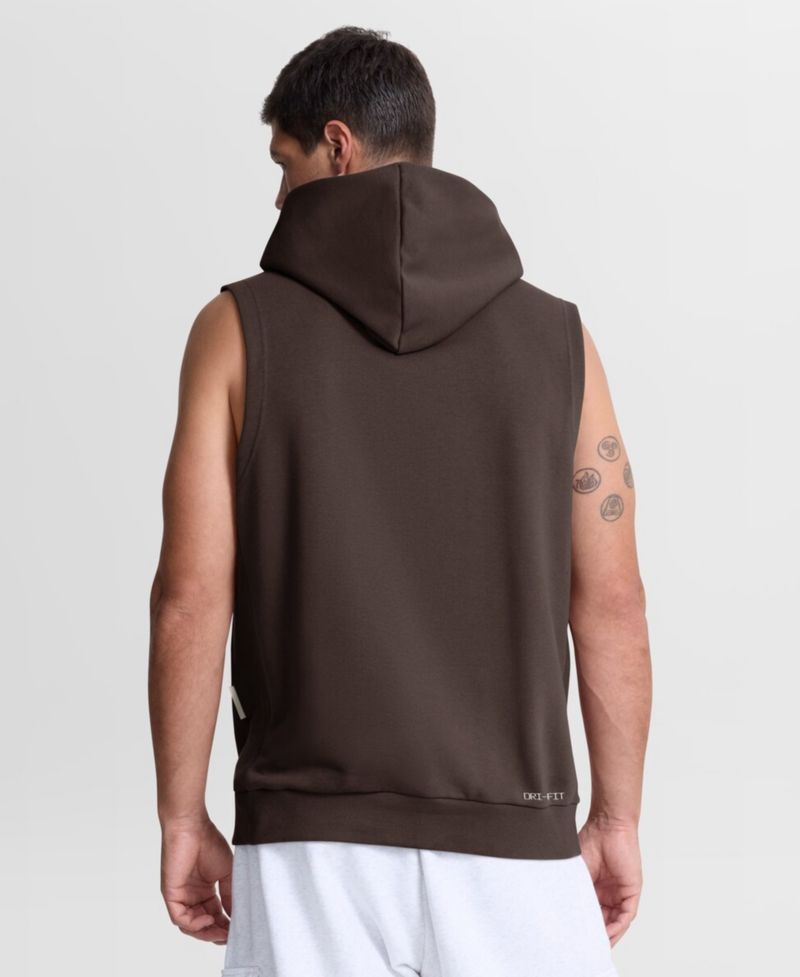Men's Brown San Diego Padres Authentic Collection Standard Issue Dri-FIT Sleeveless Hoodie