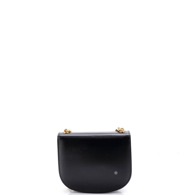 Triomphe Besace Clea Chain Flap Bag Leather