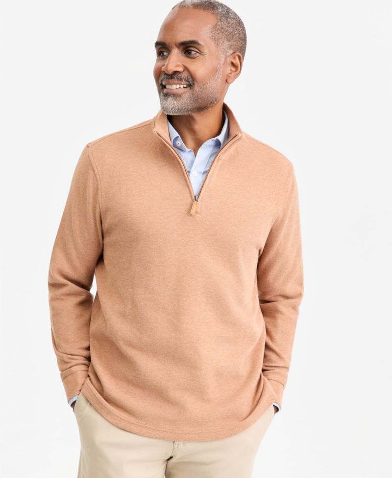 Men's French Rib Quarter-Zip Sweatshirt