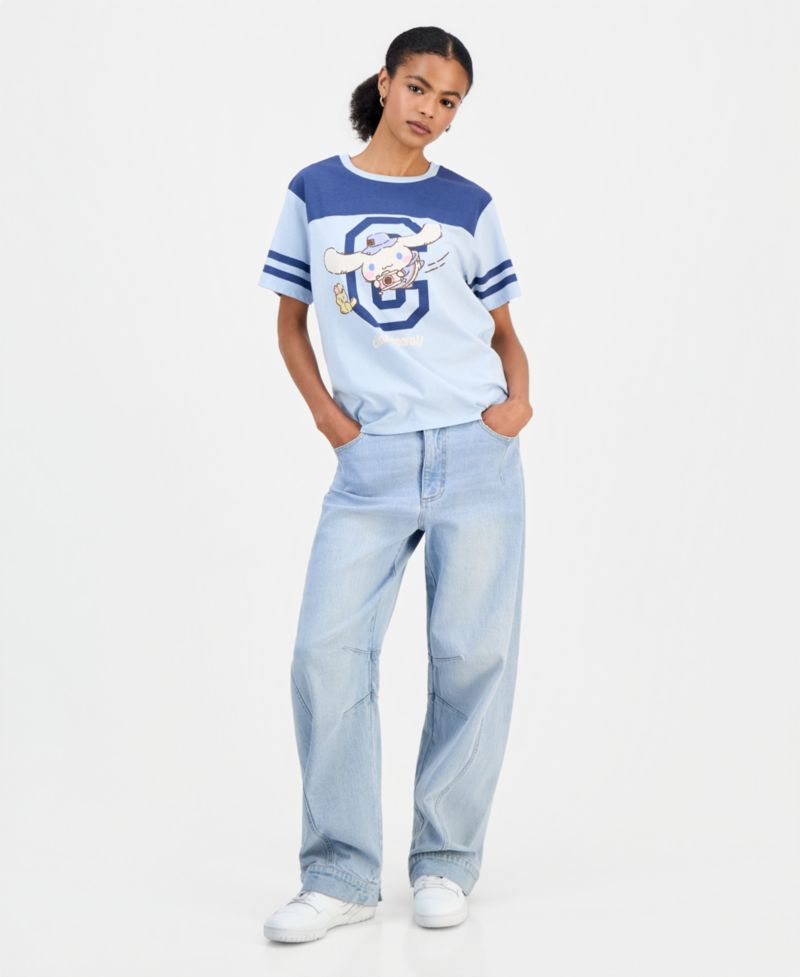 Juniors' Cinnamoroll Varsity Graphic T-Shirt