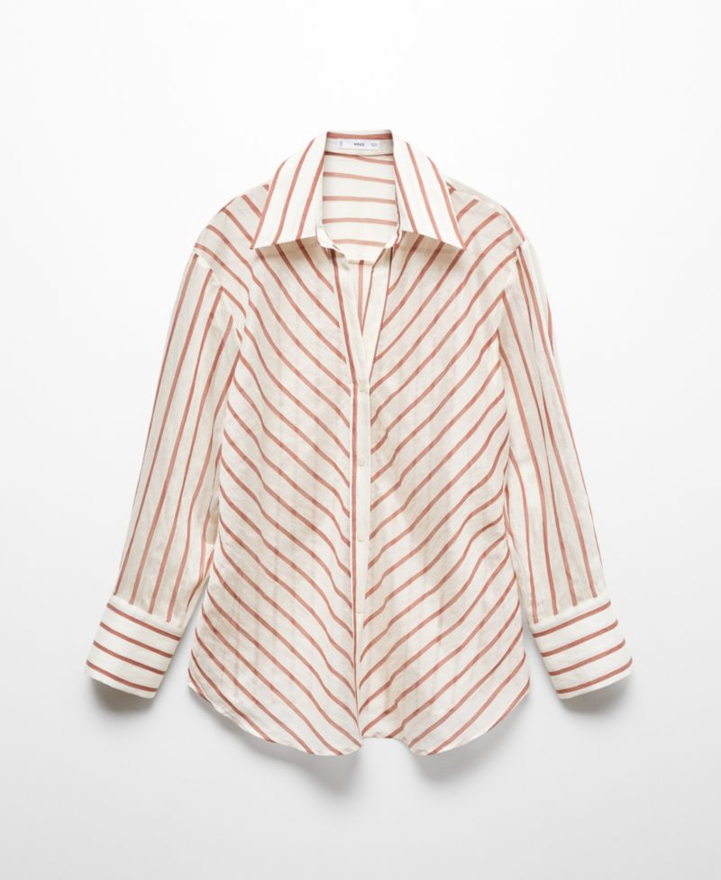 Women's Semitransparent Striped Shirt