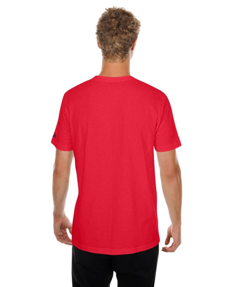 Men's Red St. Louis Cardinals Oversized Throwback Distressed T-Shirt