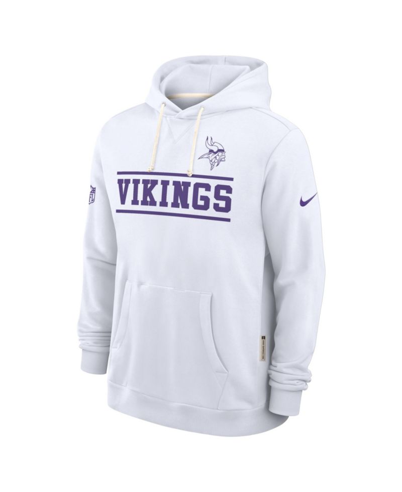 Men's White Minnesota Vikings Alt Sideline Standard Issue Dri-FIT Hoodie