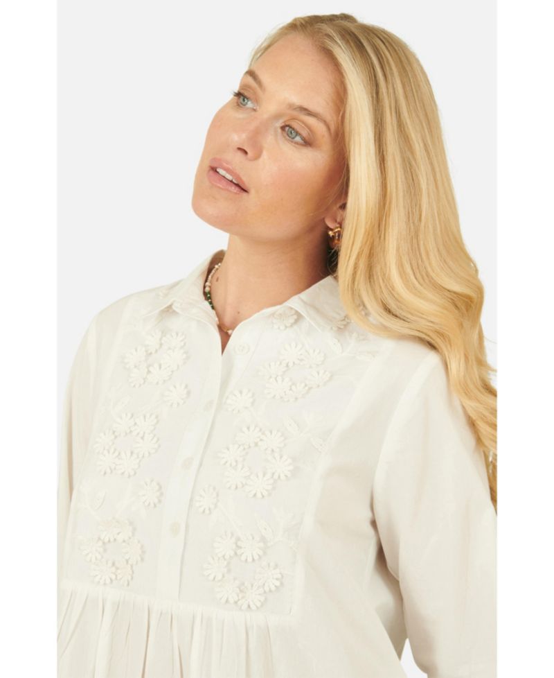 Women's Cotton Flower Tunic Dress