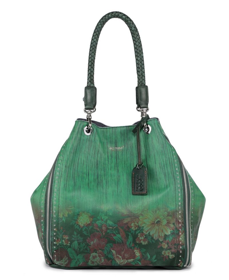 Women's Barracuda Hand Painted Clasp Closure Tote Bag