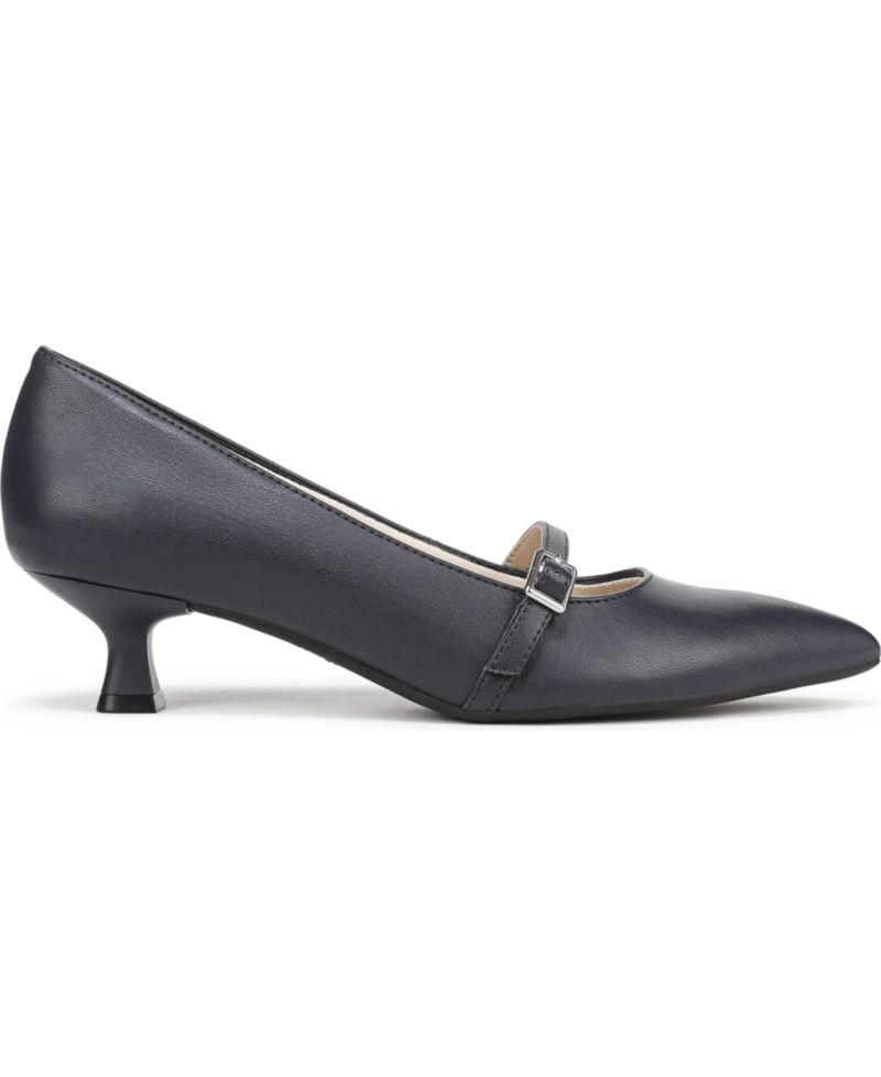 Women's Madelyn Mary Jane Pointed Toe Kitten Heel Pumps