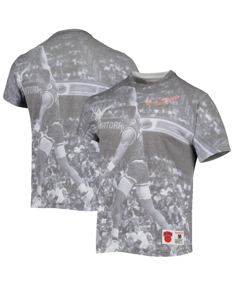 Men's Kenny Walker Heather Gray New York Knicks Above The Rim T-Shirt