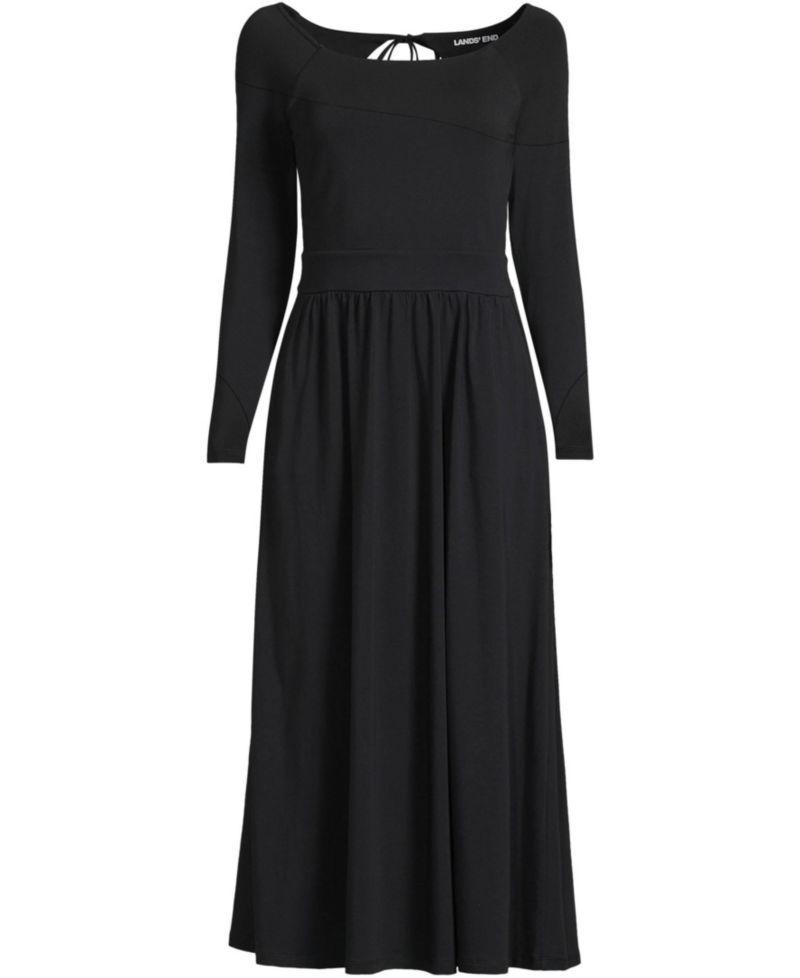 Women's Cotton Modal Off Shoulder Midi Dress