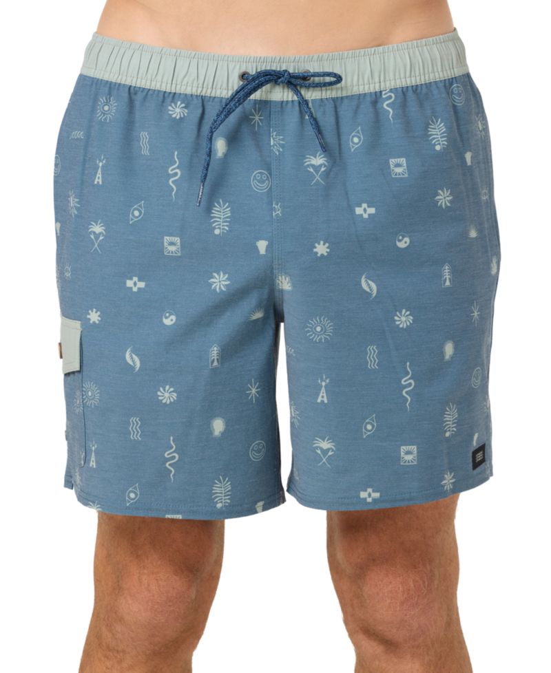 Men's Hermosa Retro Slim-Fit Swim Trunks