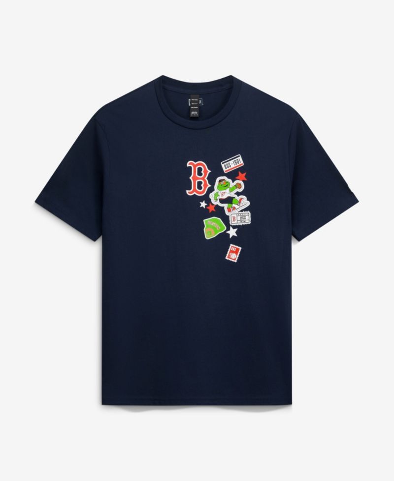 Men's Navy Boston Red Sox City Patch T-Shirt