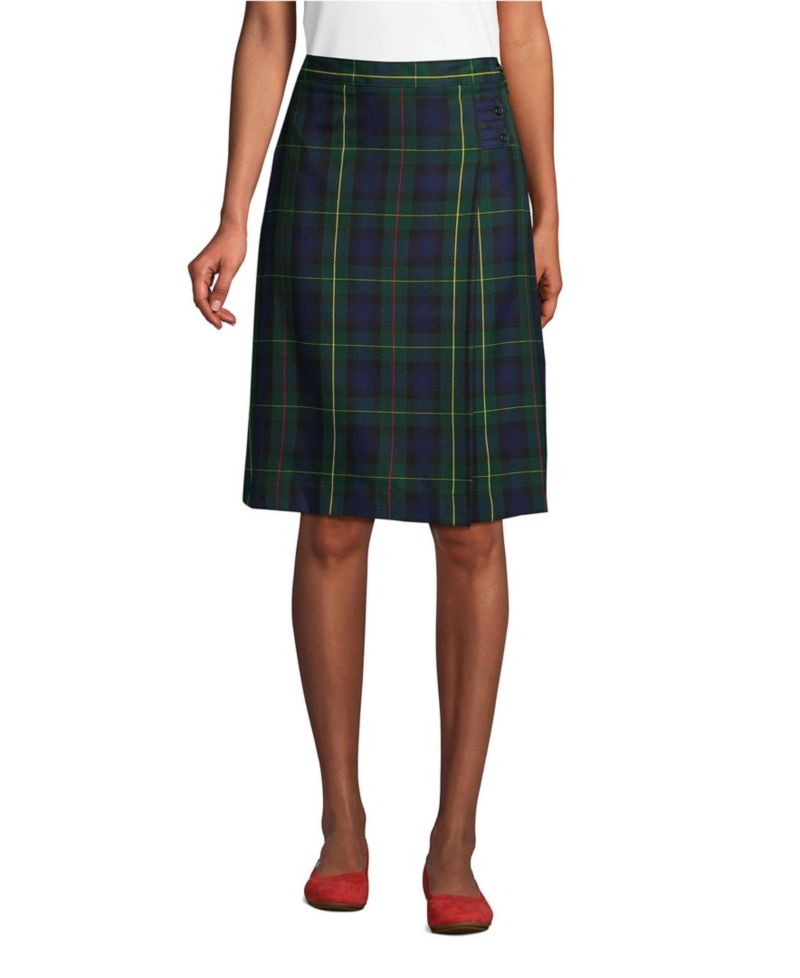 Women's Plaid A-line Skirt Below The Knee