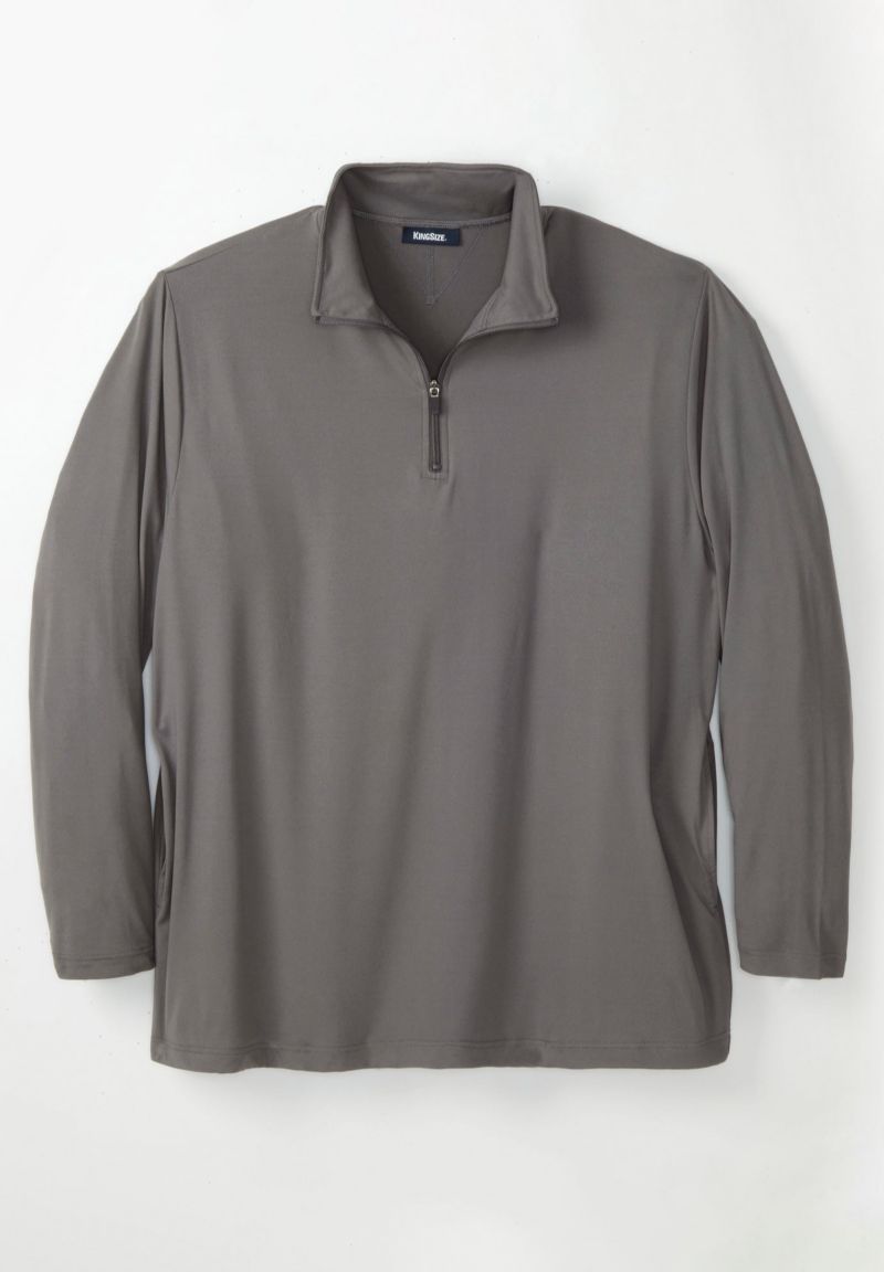 Men's Big and Tall SuperSoft Jersey 1/4 Zip Pullover