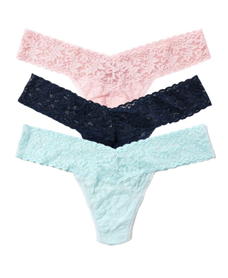 Low-Rise Signature Lace® Thong, 3-Pack