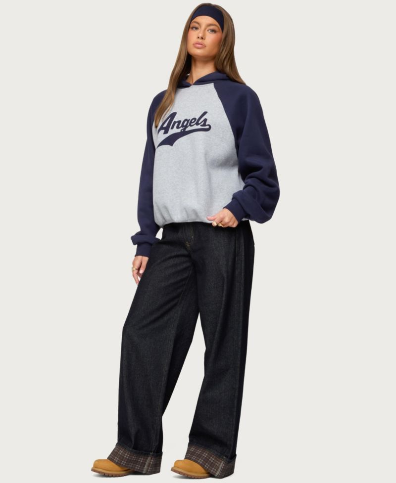 Women's Angels Raglan Oversized Hoodie