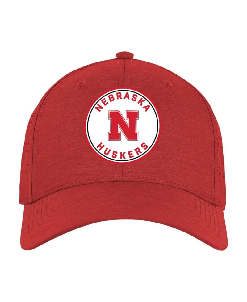 Men's and Women's Scarlet Nebraska Huskers Brezo Adjustable Hat