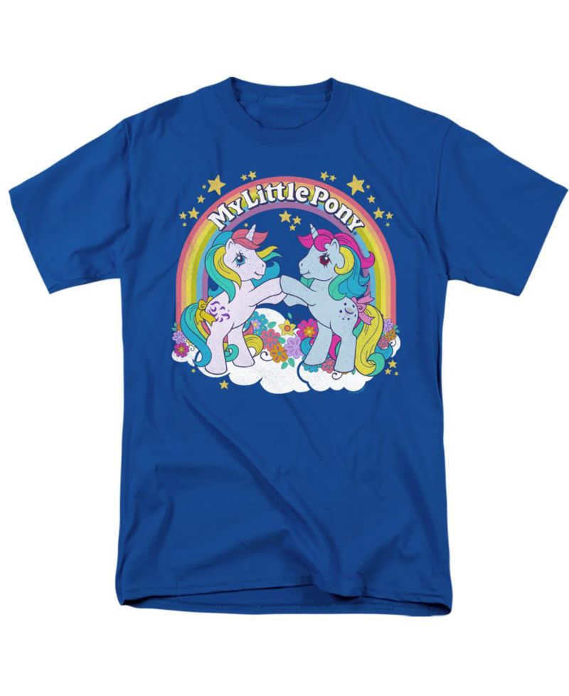 Big & Tall My Little Pony Retro Unicorn Fist Bump T Shirt
