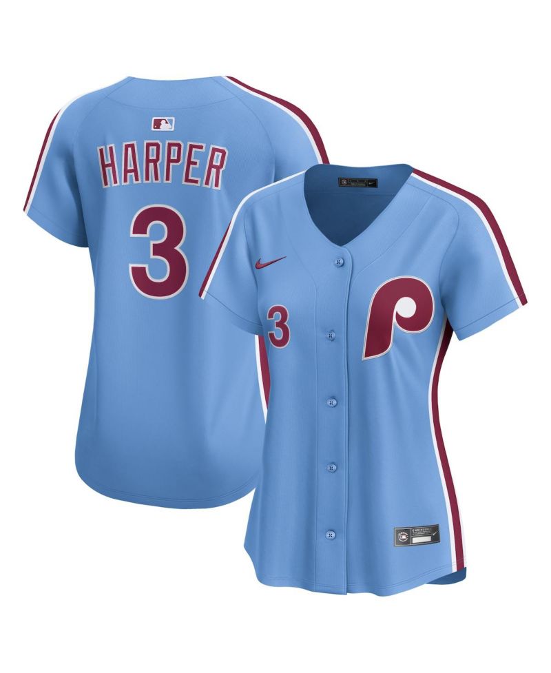 Women's Bryce Harper Light Blue Philadelphia Phillies Alternate Limited Player Jersey