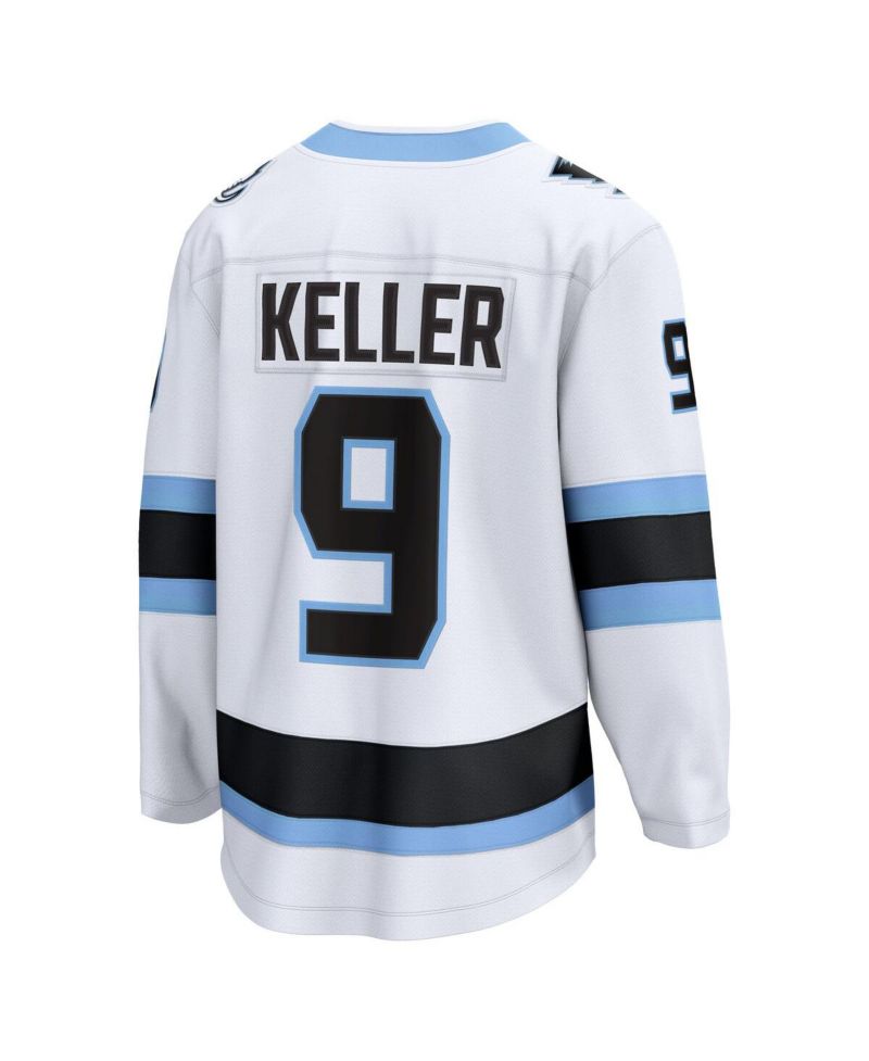 Men's Clayton Keller White Utah Mammoth Away Breakaway Player Jersey