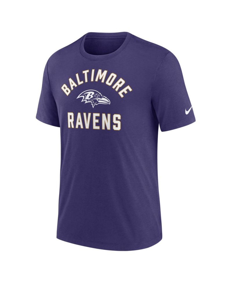 Men's Purple Baltimore Ravens Favorable Timeline Tri-Blend T-Shirt
