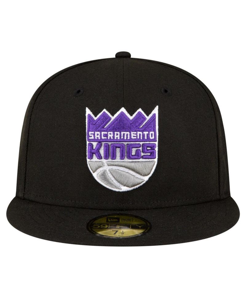 Men's Black Sacramento Kings 59FIFTY Fitted Hat