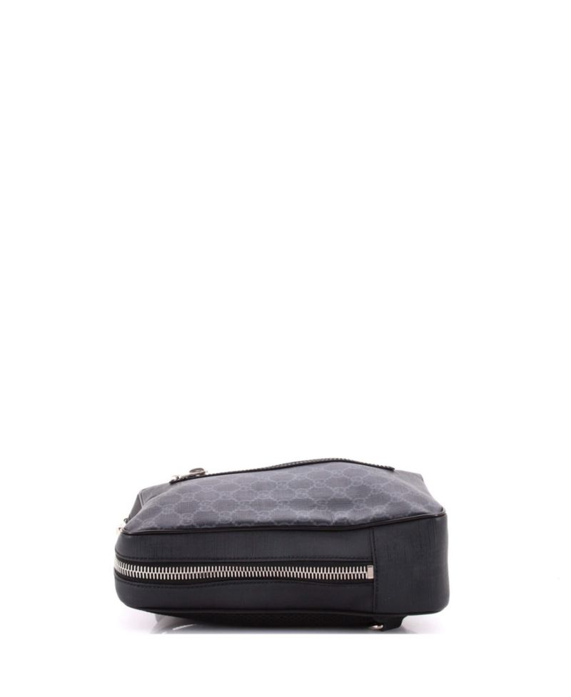 Small Soft Zip Sling Bag GG Coated Canvas