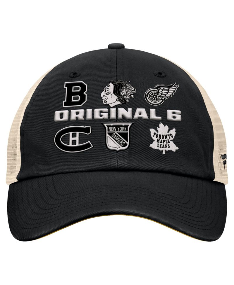 Men's Black Original Six Trucker Adjustable Hat