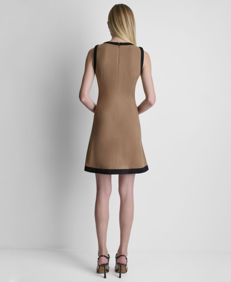 Women's Sleeveless Fit and Flare Mini Dress