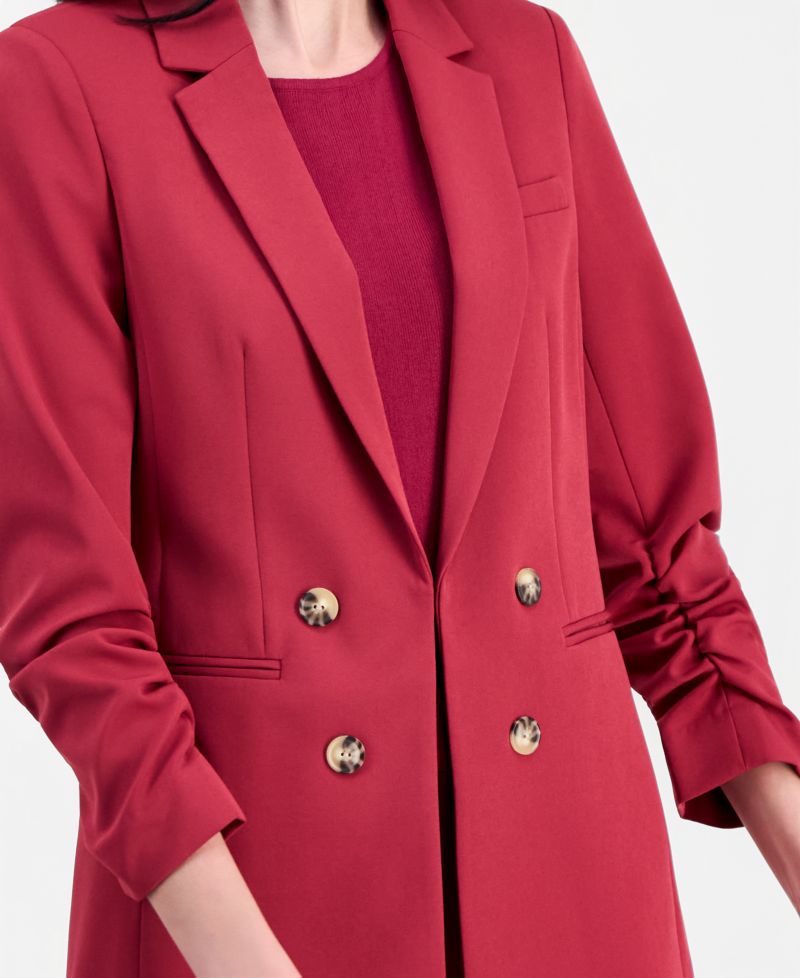Women's Faux Double-Breasted Blazer