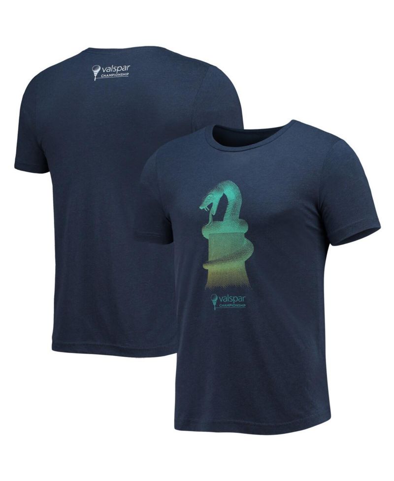 Men's Navy Valspar Championship Snake Tri-Blend T-shirt