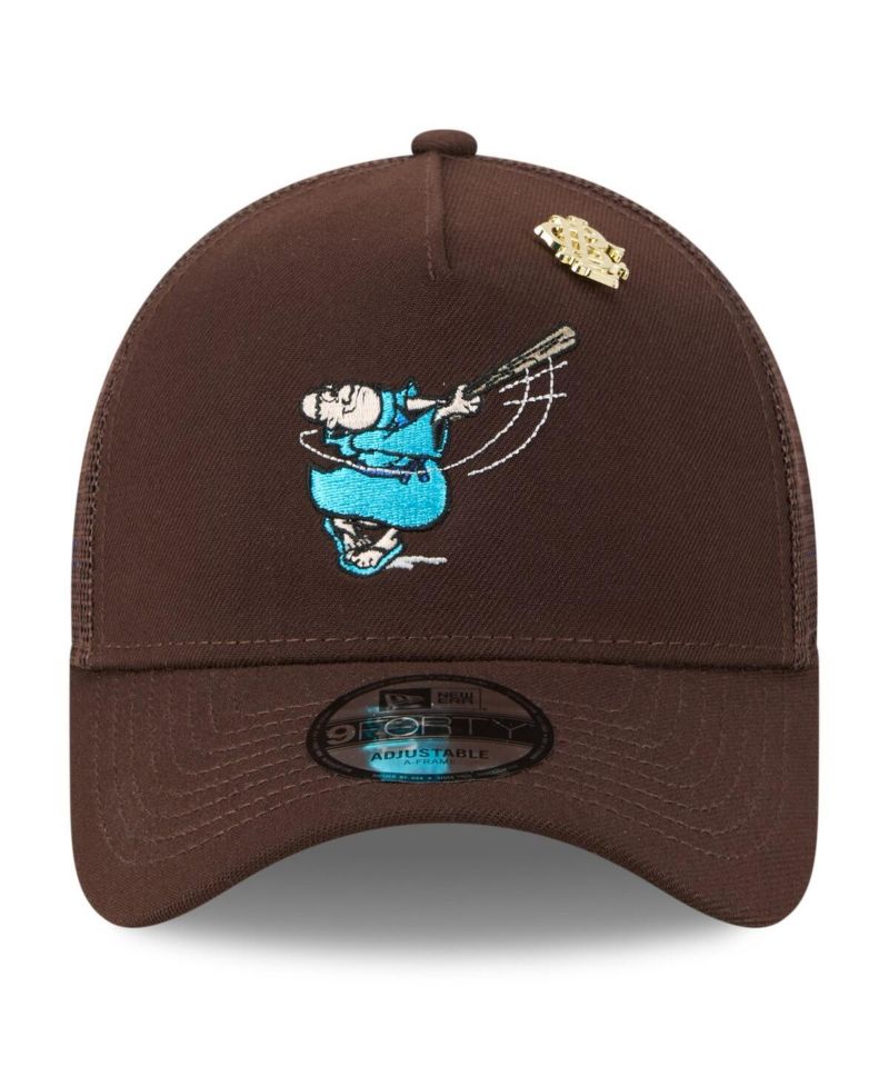 Men's Brown San Diego Padres 2025 Big League Chew A-Frame 9FORTY Adjustable Trucker Hat