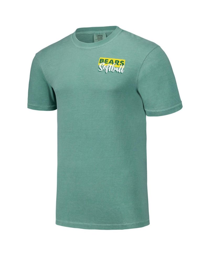 Men's and Women's Green Baylor Bears Gritty Softball Bats Comfort Colors T-Shirt