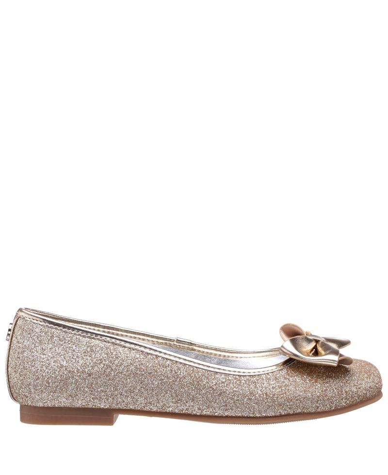Little and Big Girls Rose Glitter Ballet Flats