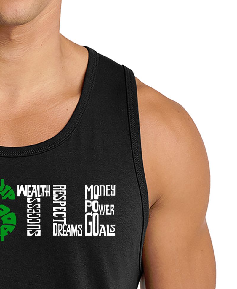 Men's Hustle Word Art Tank Top