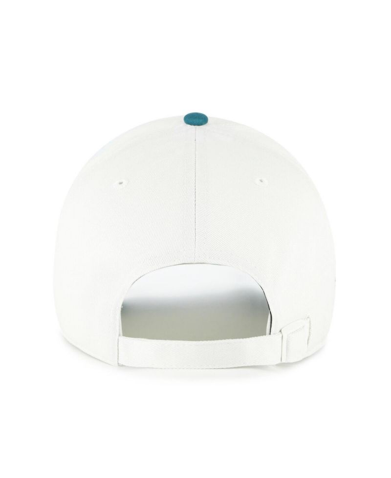 Men's White/Teal Washington Nationals Contemporary Tonal Clean Up Adjustable Hat