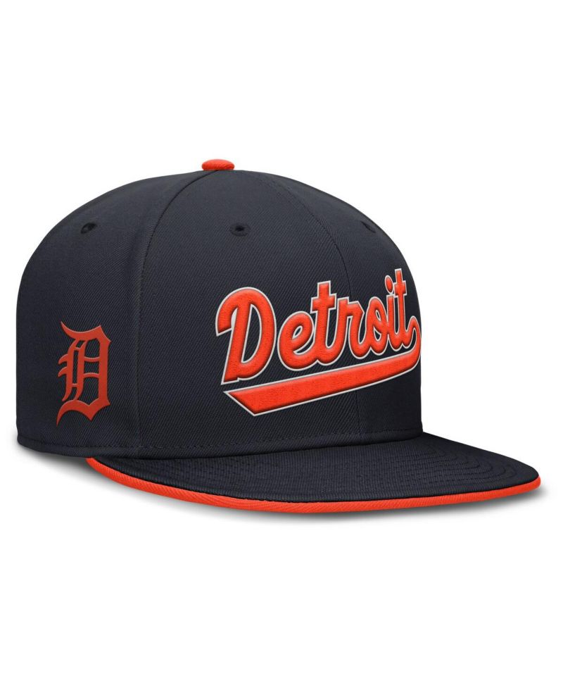 Men's Navy Detroit Tigers True Performance Fitted Hat