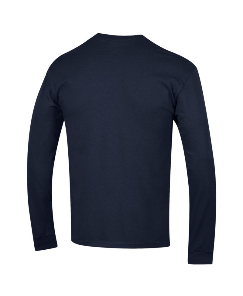 Men's Navy Penn State Nittany Lions Basic Arch Long Sleeve T-Shirt