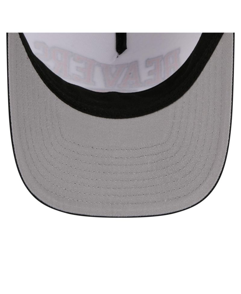 Men's White/Black Oregon State Beavers Arch Two-Tone Rope 9FORTY A-Frame M-Crown Adjustable Hat