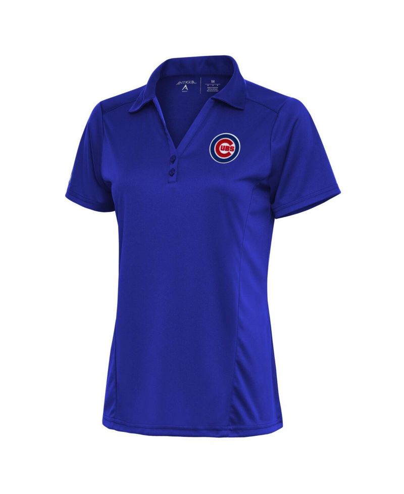 Women's Royal Chicago Cubs Logo Tribute Polo Shirt