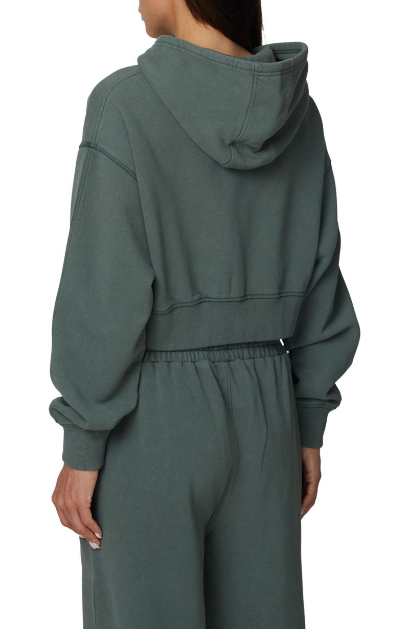 Women's Essential Cropped Zip Hoodie