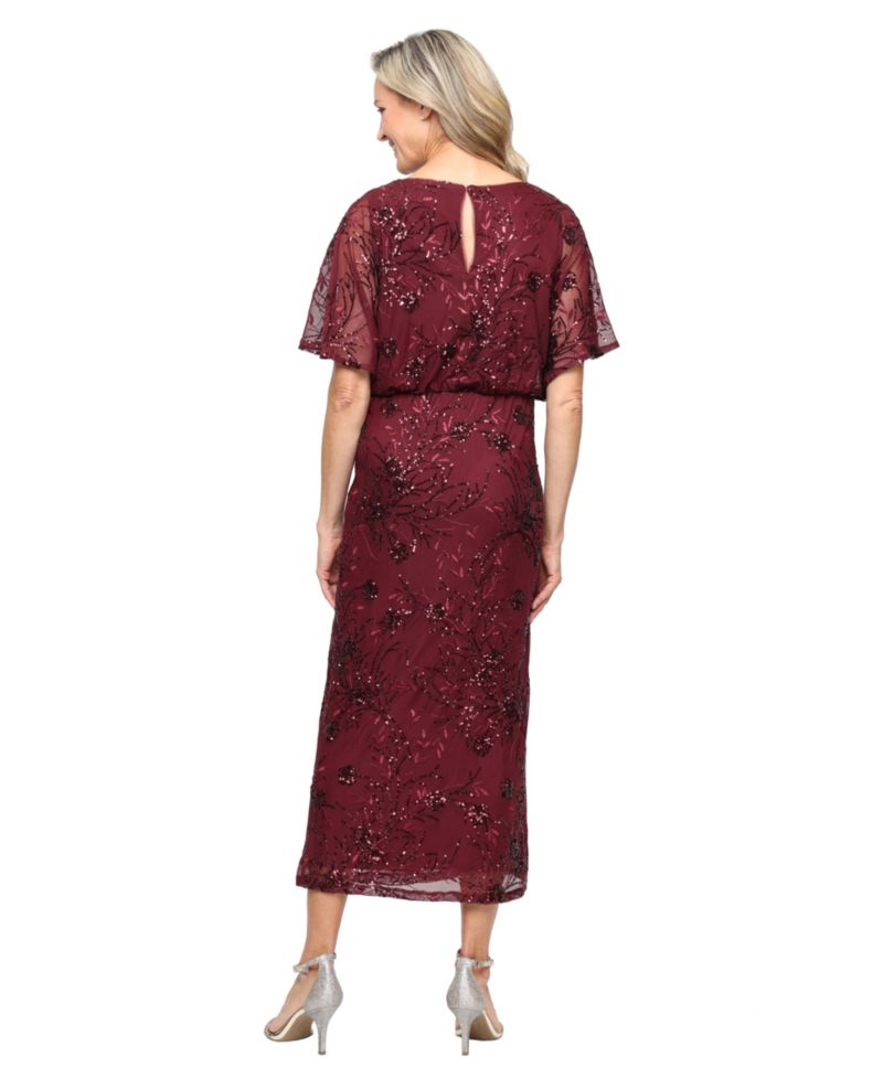 Petite Sequined Blouson Dress