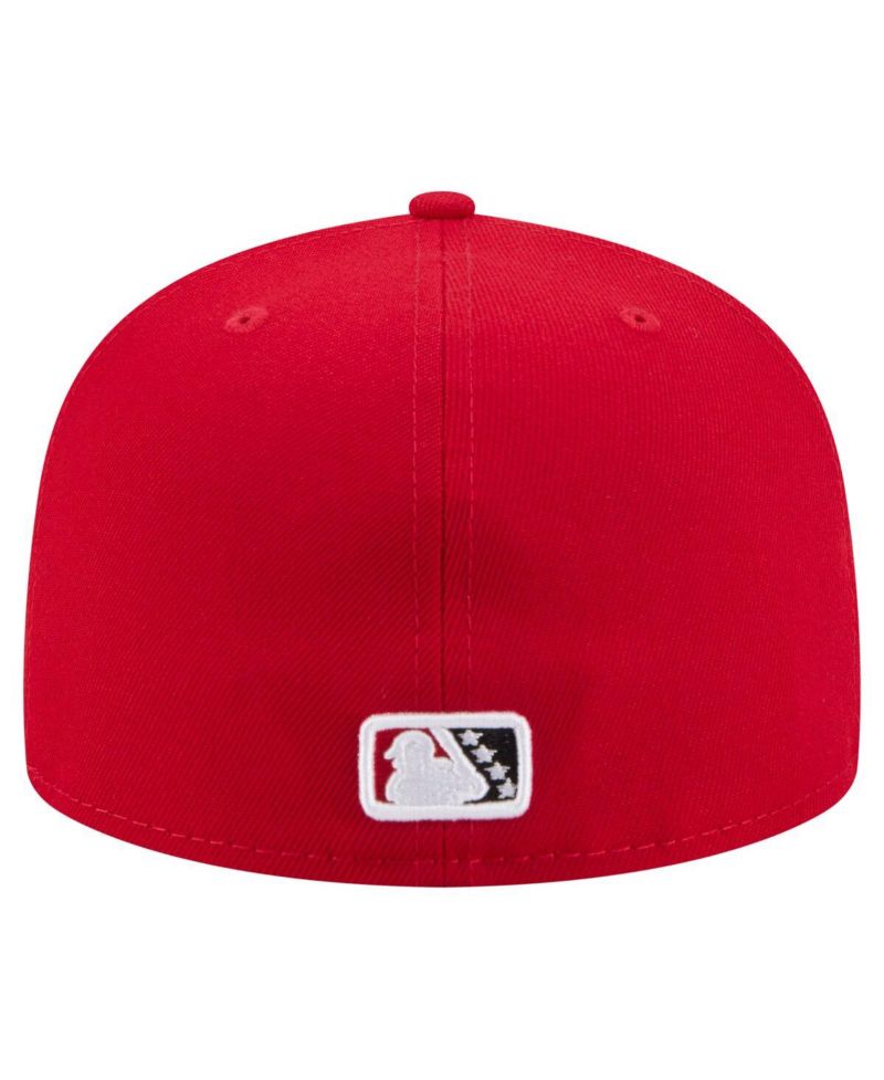 Men's Red Albuquerque Isotopes Authentic Collection 59FIFTY Fitted Hat