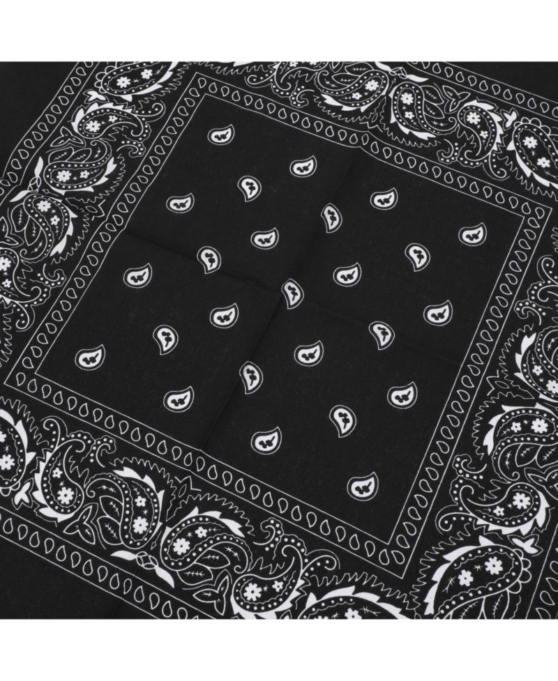 Lightweight Black 22"x22" 6-Pack Bandana Set