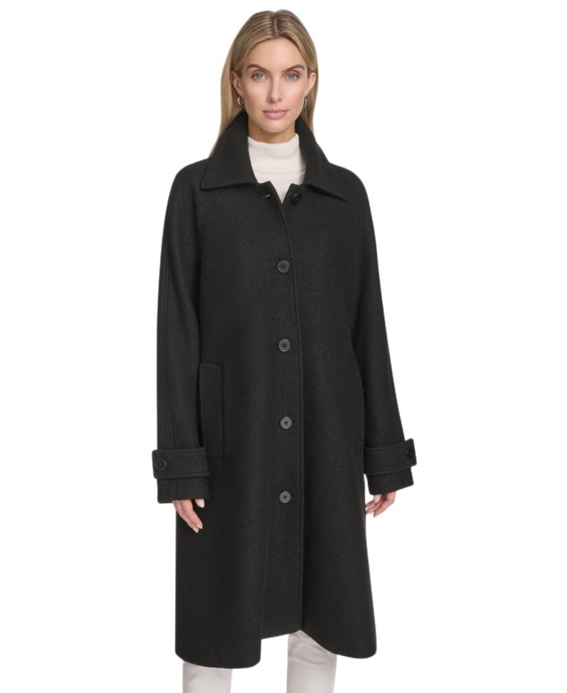 Women's Jupiter Wool Blend Balmacaan Coat